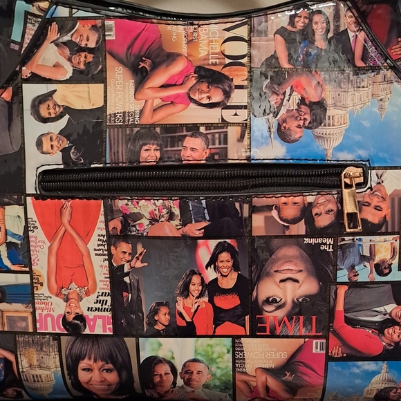 Collectors Item: Glossy Magazine Cover Michelle Obama Purse. - Picture 4 of 13